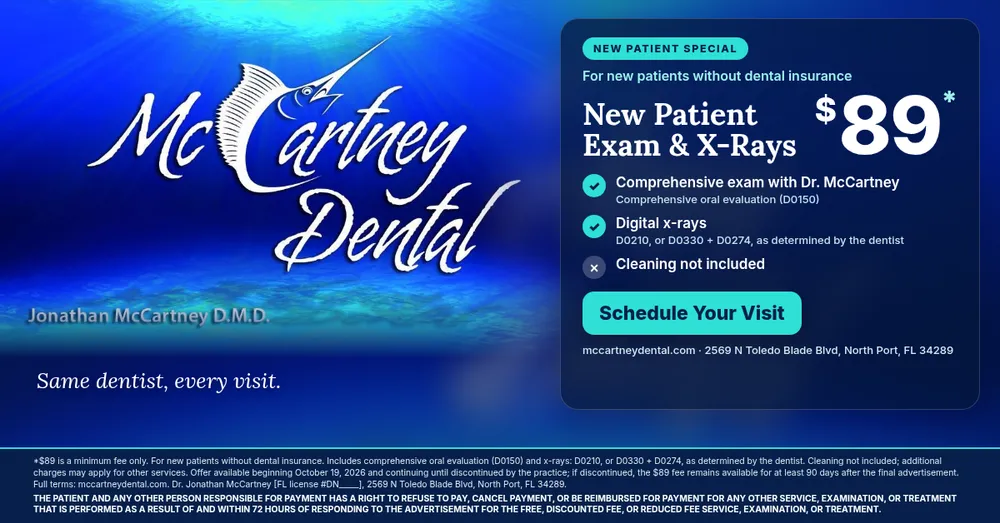 McCartney Dental new patient special offer